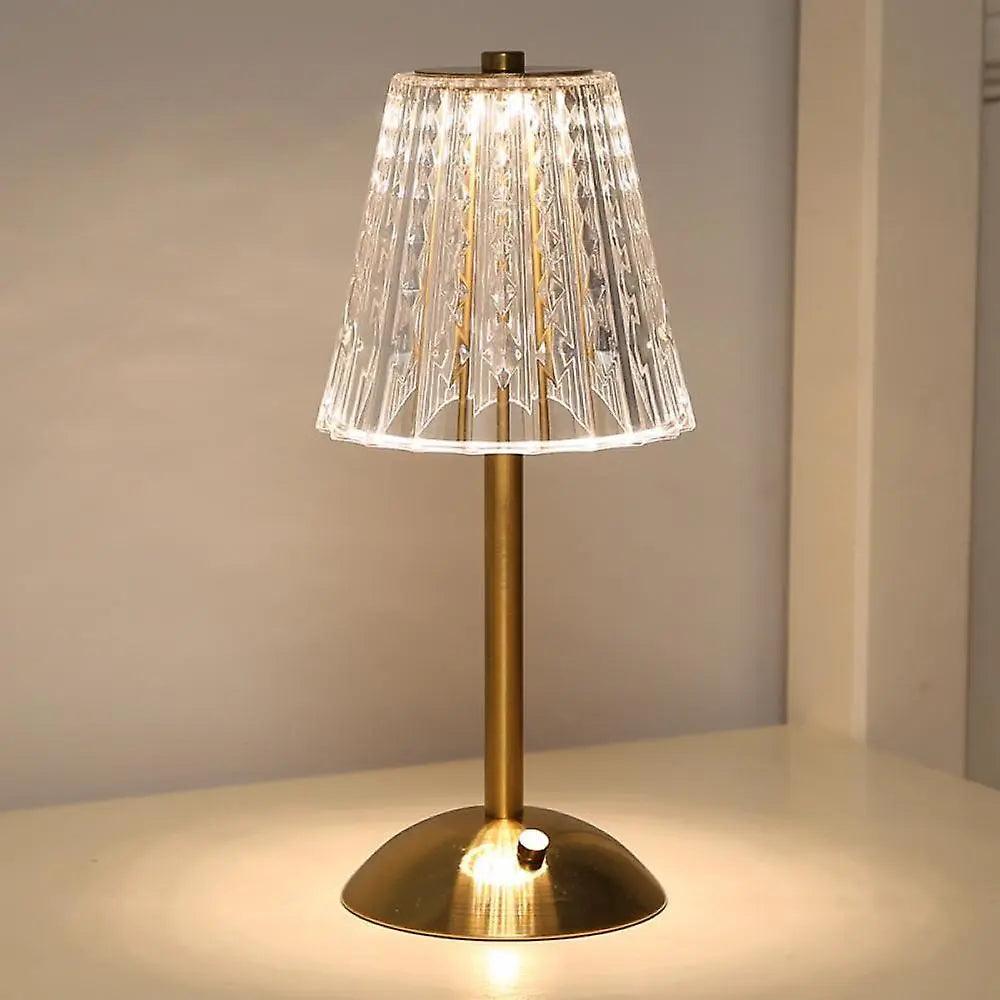 Skorter | CrystalLuxe - Vintage Table Lamp with Elegant Shine