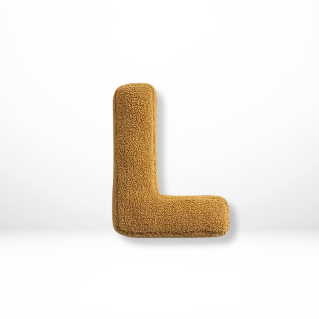 Skorter | Alphabet Cushion Velura – Soft Velvet Decorative Cushion in Every Letter of the Alphabet