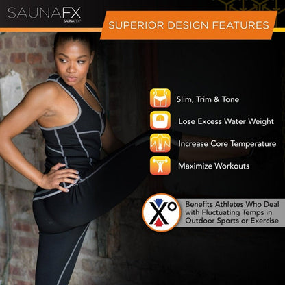 Skørter | Women's Slimming Neoprene Sauna Vest with Microban Antimicrobial Protection