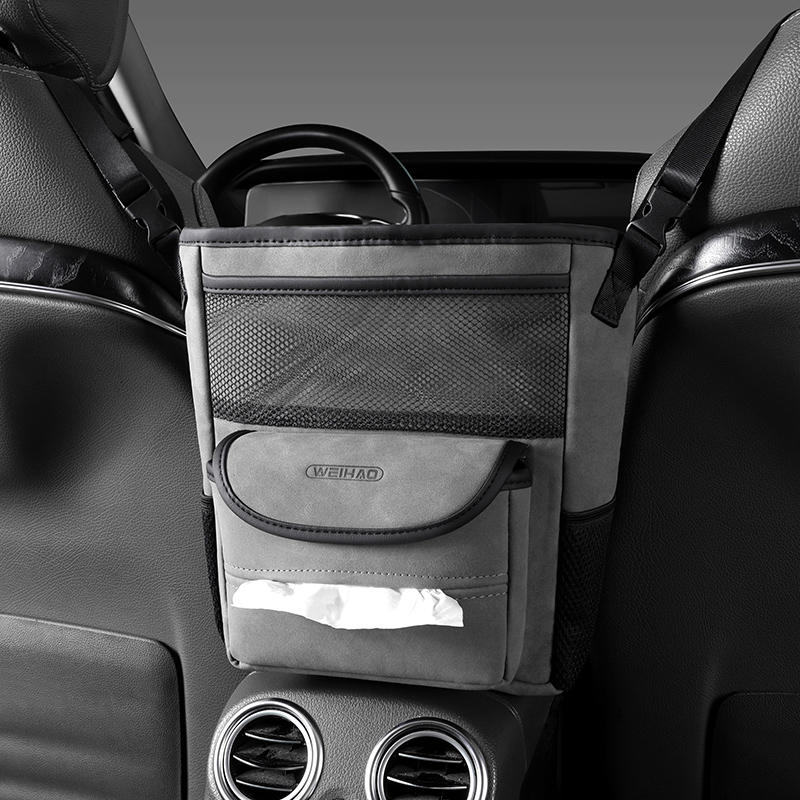 Skorter | Car Seat Gap Faux Fur Storage Hanging Bag Mesh Organizer