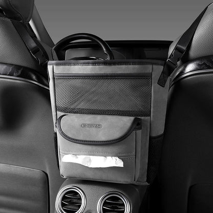 Skorter | Car Seat Gap Faux Fur Storage Hanging Bag Mesh Organizer