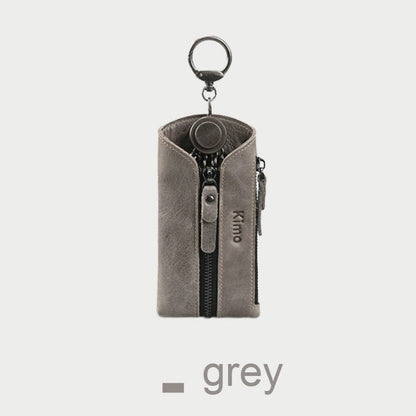 Skorter | 7-in-1 Portable Leather Key Case with Zipper Coin Purse, for Men & Women