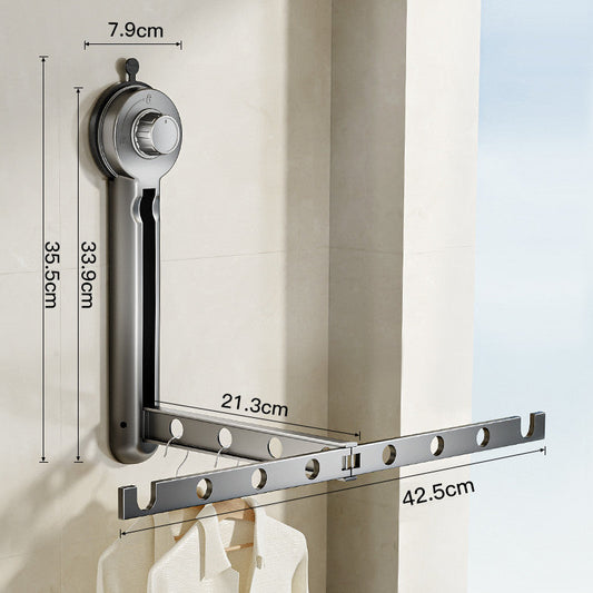 Skorter | Foldable Suction Cup Clothes Drying Rack for Windows