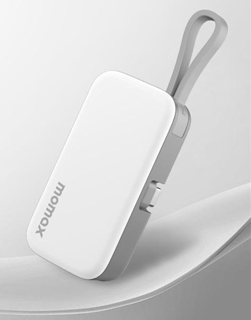 Skorter | 5000mAh Mini Capsule Portable Power Bank With Built-in Fast Charging Cable