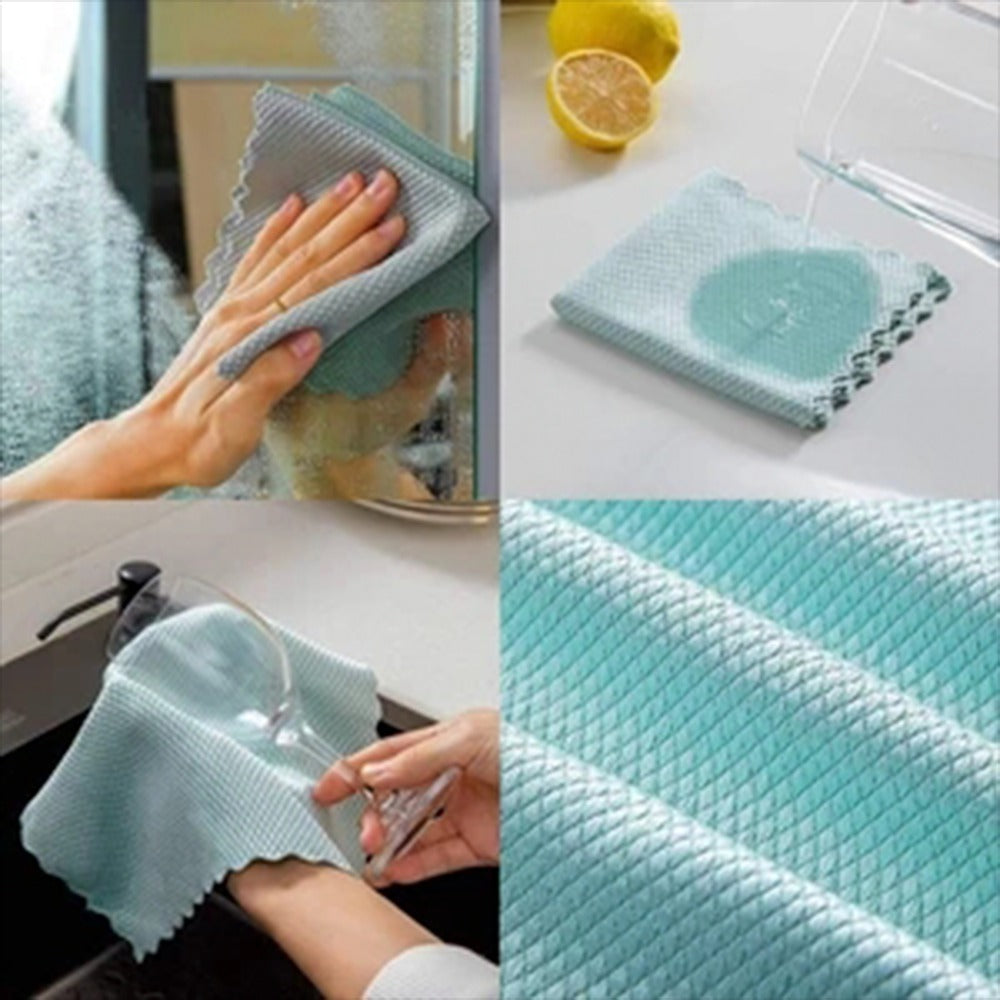 skorter | Fish scale microfiber polishing cleaning cloth