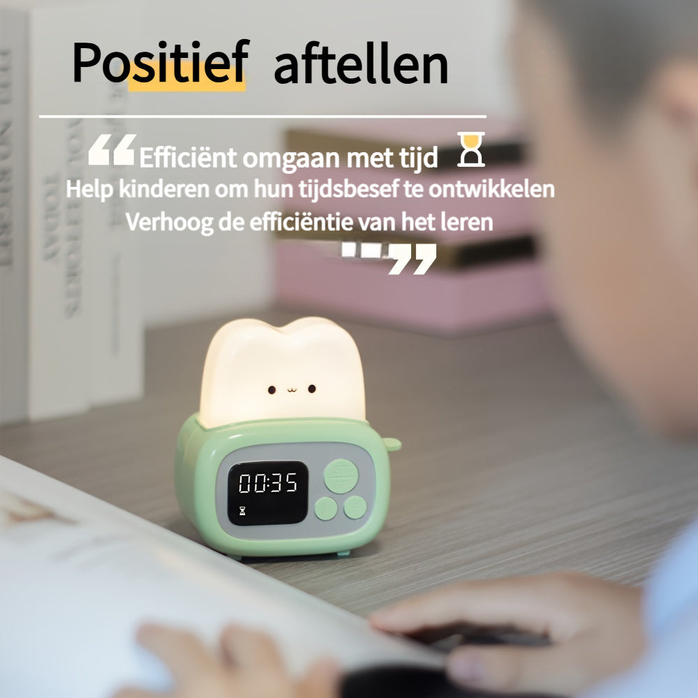 Skorter | GlowBake - Sweet LED Alarm Clock with USB Rechargeable Battery