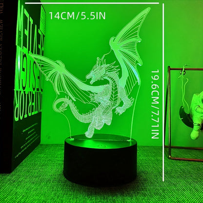 Skorter | DinoLight - 3D Dinosaur Night Light with Touch Control, RGB Light