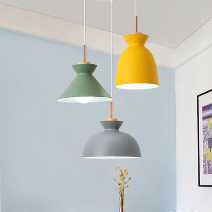 Skorter | AuroraLite Nordic Pendant Light | Metal Design | 1-Light | Modern Color Options