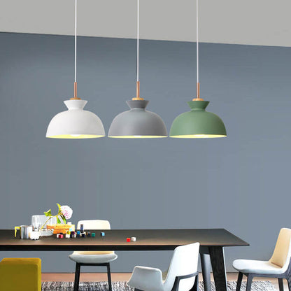 Skorter | AuroraLite Nordic Pendant Light | Metal Design | 1-Light | Modern Color Options