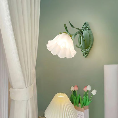 Skorter | LED Lily of the Valley Flower Wall Lamp - Decorative Floral Light Fixture for Living Room & Bedroom Decor