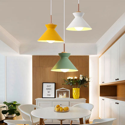 Skorter | AuroraLite Nordic Pendant Light | Metal Design | 1-Light | Modern Color Options