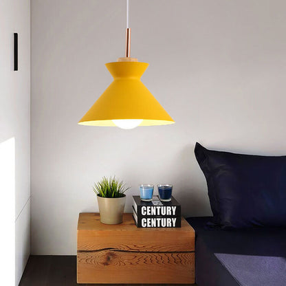 Skorter | AuroraLite Nordic Pendant Light | Metal Design | 1-Light | Modern Color Options