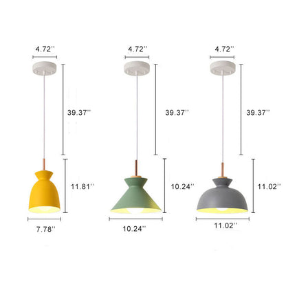Skorter | AuroraLite Nordic Pendant Light | Metal Design | 1-Light | Modern Color Options