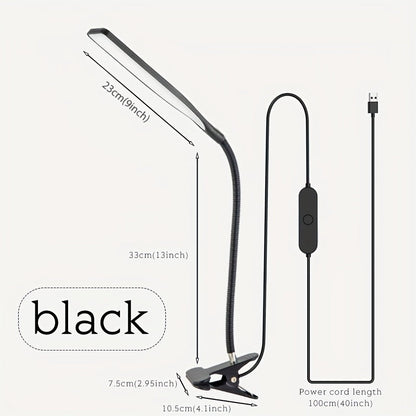 Skorter | FlexiGlow - LED Desk Lamp with Swan Neck and Clip