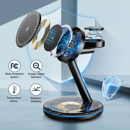 Skorter | Folding magnetic 3-in-1 wireless charger