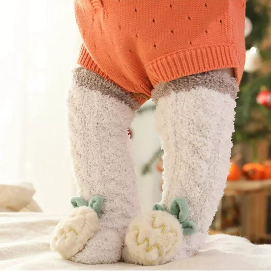 Skorter | A Pair of Baby Cute Coral Fleece Socks