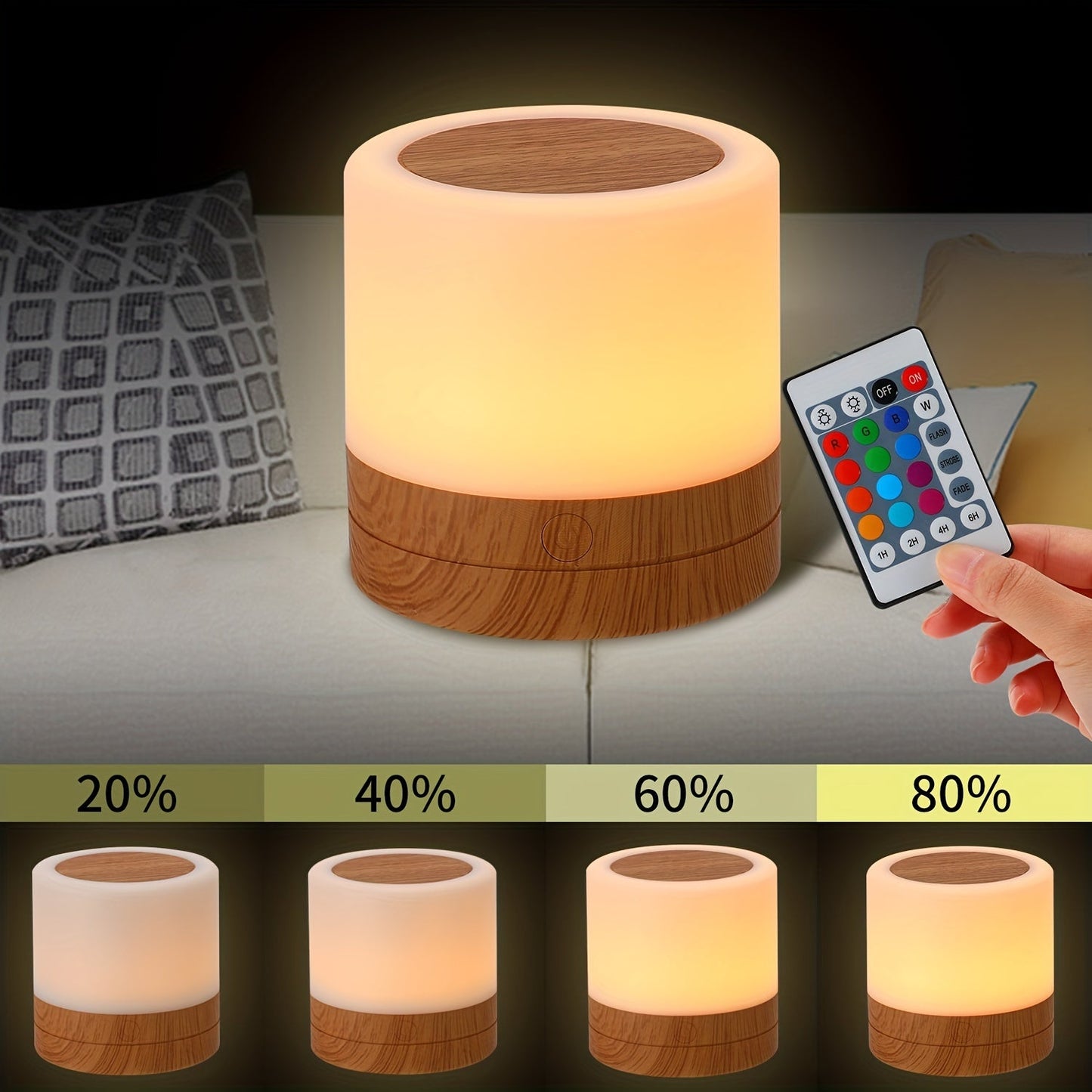 Skorter | LightAura - RGB Table Lamp Touch Control with Remote