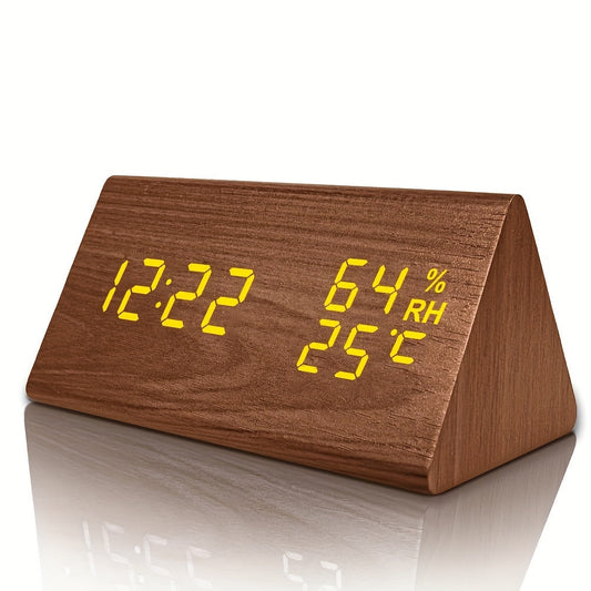Skorter | NatureClock - Wooden clock with temperature and humidity display