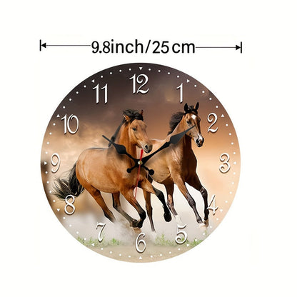 Skorter | GallopTime - Quiet Wall Clock with Running Horse Design