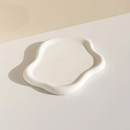 Skorter | CloudTray - White Cloud-Shaped Ceramic Jewelry Box | For Rings & Earrings