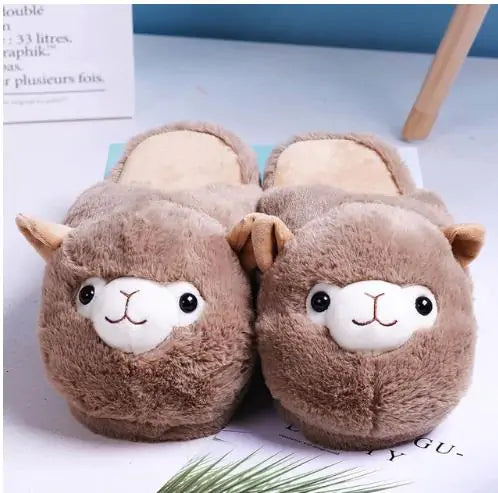 Skorter | Fluffy Alpaca Slippers