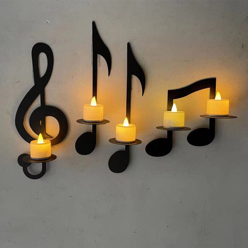 Skorter | Black Music Note Wall Lamp