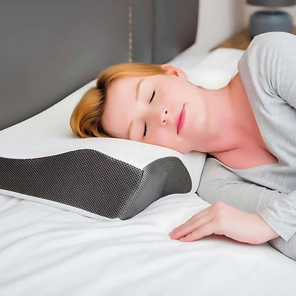Skorter | Memory Foam Neck Support Pillow - Contoured Design for Neck Pain Relief & Improved Sleep Quality