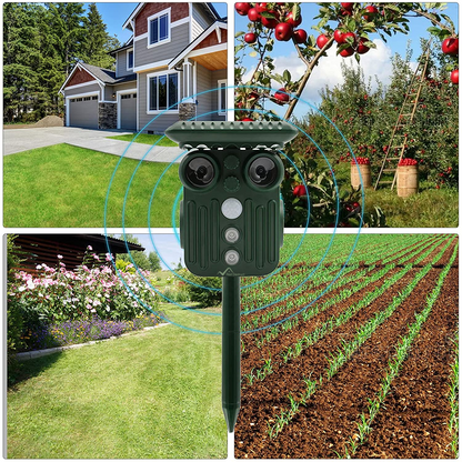 Skorter | Ultrasonic Solar Deer Repeller | 5 Adjustable Modes. Waterproof & Eco-Friendly for Home Gardens and Yards