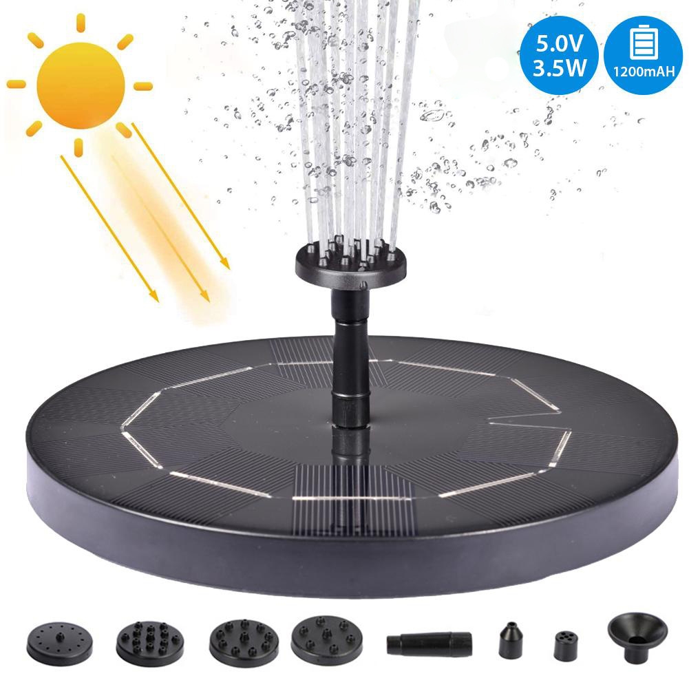 Skorter | Solar-powered water bubbler for bird baths – bubble fountain with solar panel