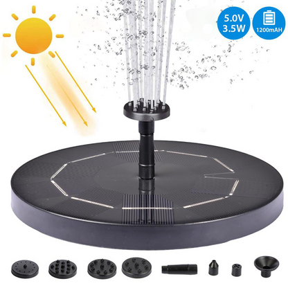 Skorter | Solar-powered water bubbler for bird baths – bubble fountain with solar panel