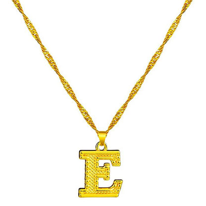 Skorter | 18K gold-plated initial letter necklace