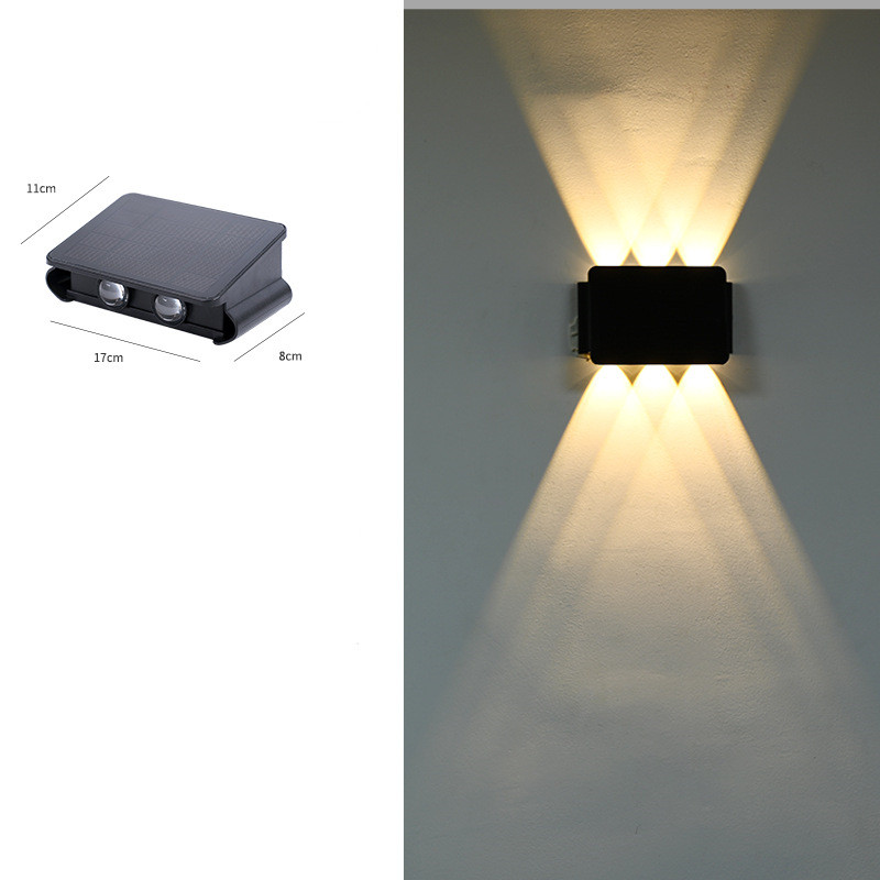 Skorter | Modern LED outdoor wall light with up & down light – Waterproof wall lamp for house facade and entrance area