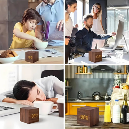 Skorter | Modern Cube LED-väckarklocka