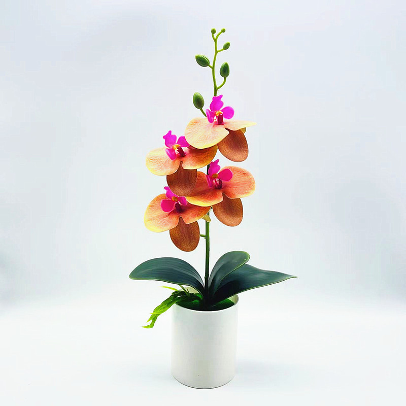 Skorter | Artificial Orchid Flower – Decorative Artificial Plant for Living Room and Table Decoration