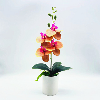 Skorter | Artificial Orchid Flower – Decorative Artificial Plant for Living Room and Table Decoration