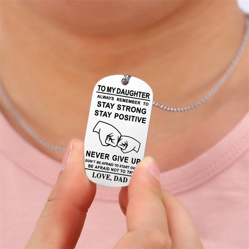 Skorter | English Alphabet Stainless Steel Necklace