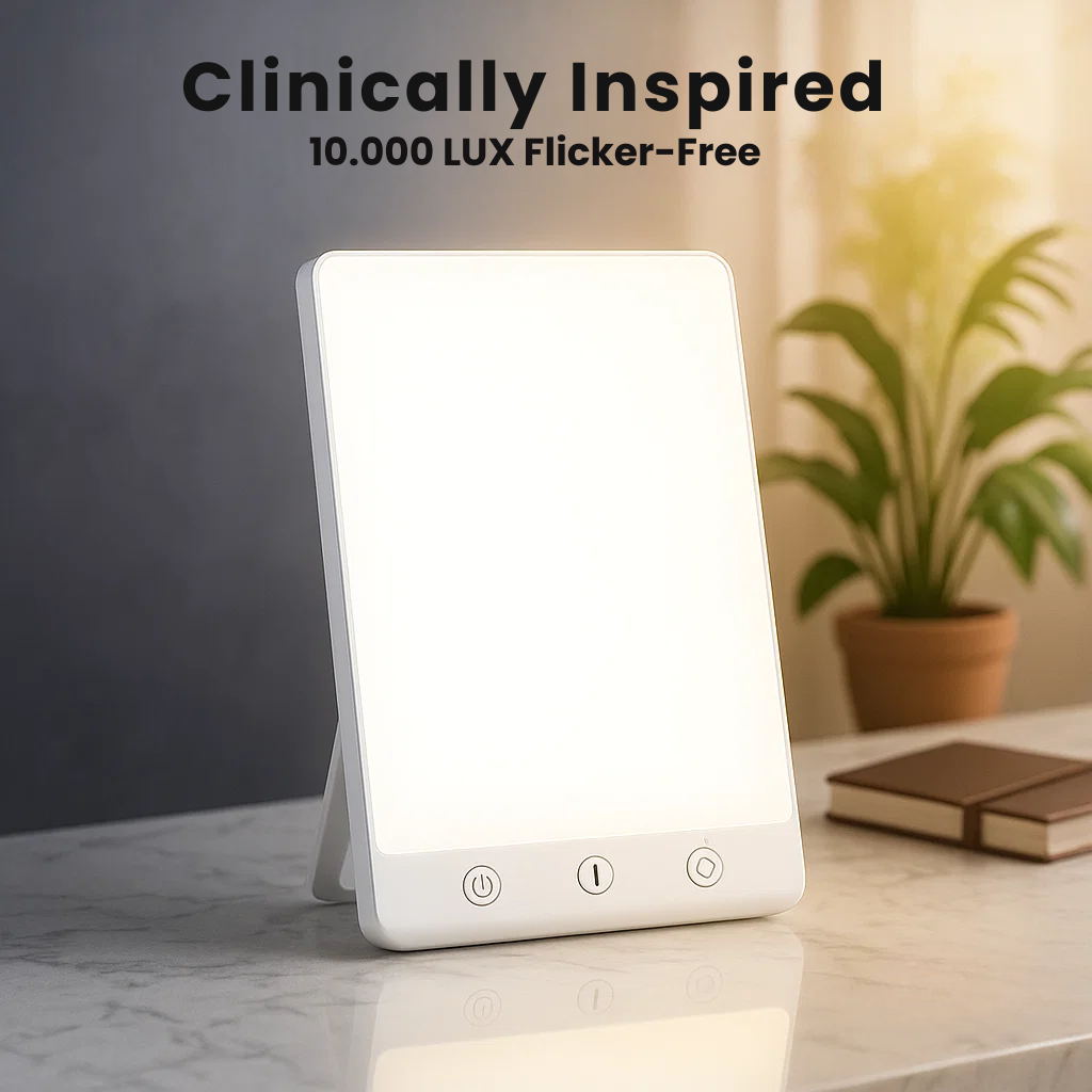 Skorter | SAD Therapy Lamp | Light Therapy for Seasonal Affective Disorder, Mood Enhancement & Energy Boosting