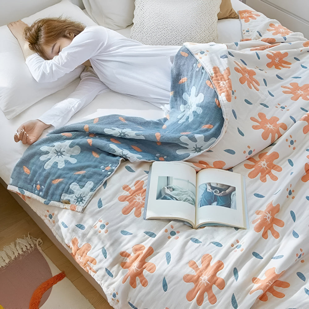 Skorter | Abstract Sunny Reversible Blanket
