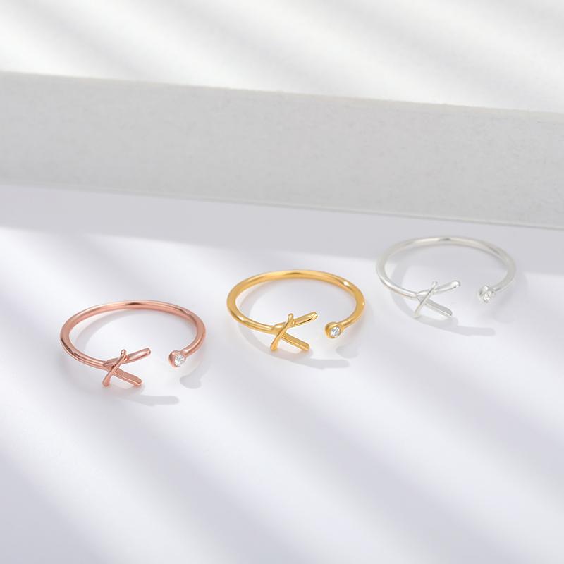 Skorter | Stainless Steel A-Z 26 Letters Rings