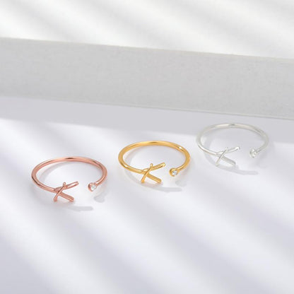 Skorter | Stainless Steel A-Z 26 Letters Rings