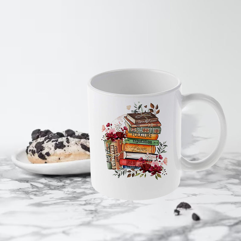 skorter | Floral Music Album Swiftea Mug