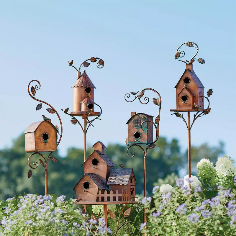 skorter | Birdhouse Garden Stake