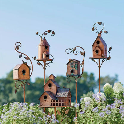 skorter | Birdhouse Garden Stake