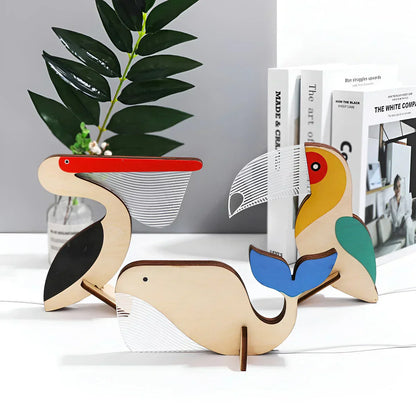 Skorter | Animal Figure Table Lamp Made of Wood