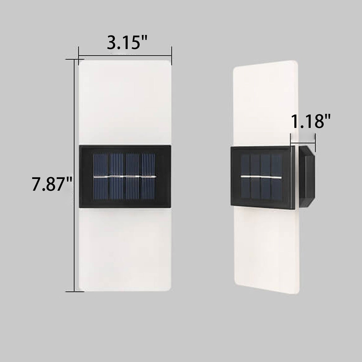 Skorter | LumaZen Solar LED Wall Lamp | Weatherproof | Solar Powered Outdoor Lighting | Garden & Patio Decor