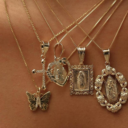 Skorter | Butterfly Initial "A" Necklace