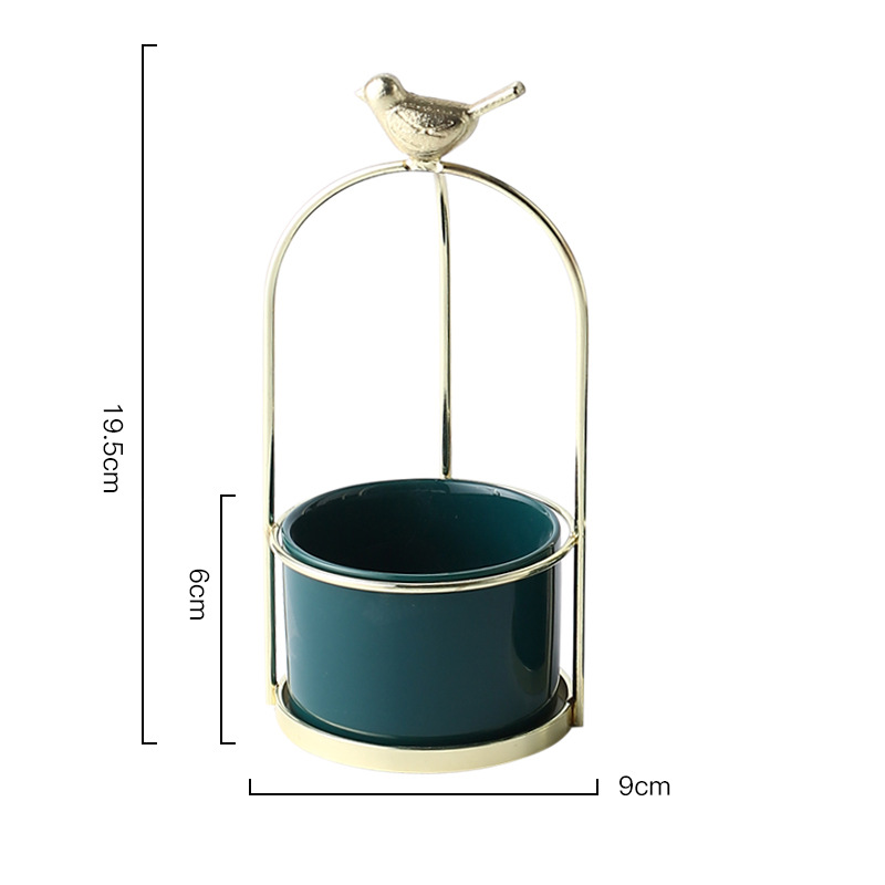Skorter | Flower plant pots with bird design for stylish decoration