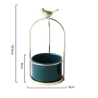 Skorter | Flower plant pots with bird design for stylish decoration