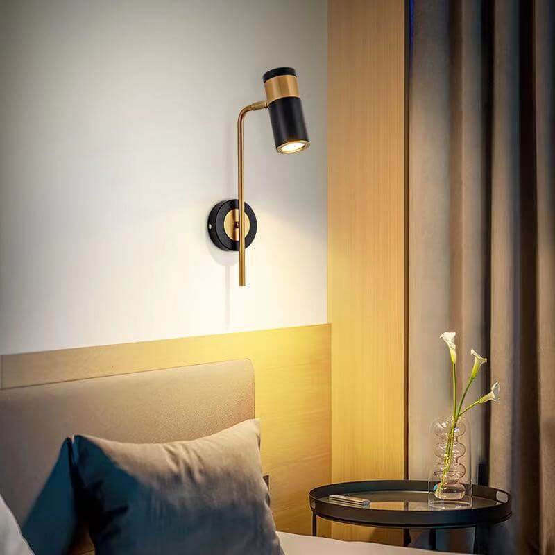 Skorter | Modern minimalist spotlight rotatable LED wall lamp made of iron