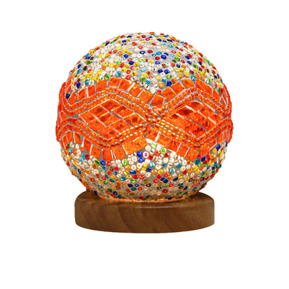 Skorter | Spherical LED Dimmable Glass Bohemian Baroque Table Lamp